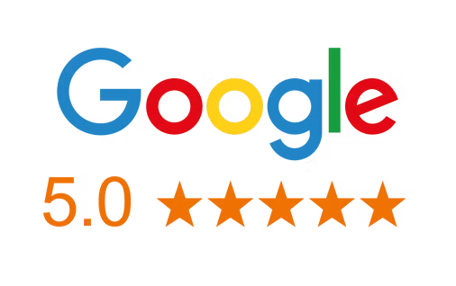 Google reviews, 5.0 stars